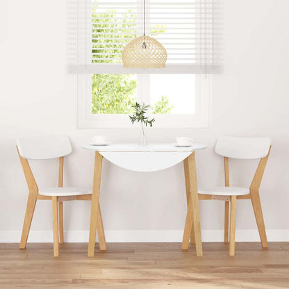 Sedie da Pranzo 2 pz in Legno Massello di Hevea