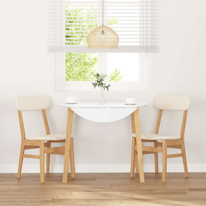 Sedie da Pranzo con Cuscini 2 pz in Legno Massello di Hevea