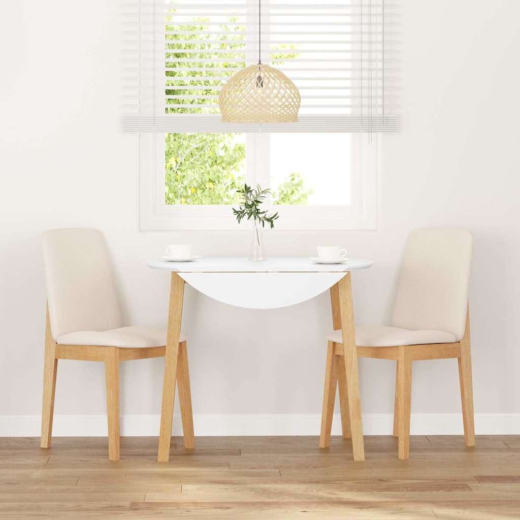 Sedie da Pranzo con Cuscini 2 pz in Legno Massello di Hevea