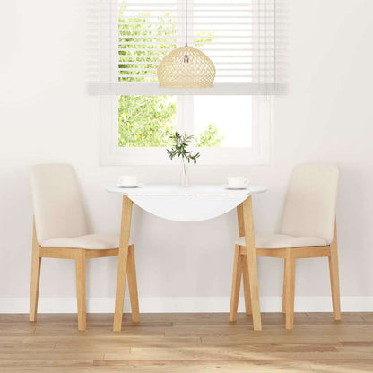 Sedie da Pranzo con Cuscini 2 pz in Legno Massello di Hevea