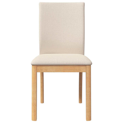 Sedie da Pranzo con Cuscini 2 pz in Legno Massello di Hevea