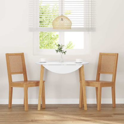 Sedie da Pranzo 2 pz in Legno Massello di Hevea
