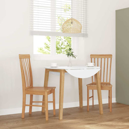 Sedie da Pranzo 2 pz in Legno Massello di Hevea