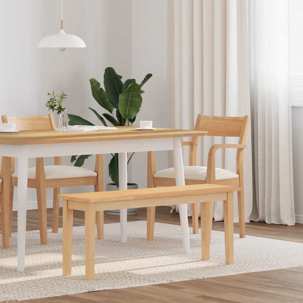 Panca 110 cm in Legno Massello di Hevea