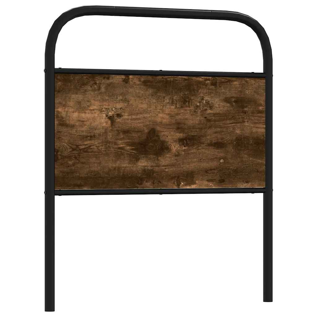 Testiera di Ricambio Rovere Fumo 75 cm in Acciaio e Legno Multistrato
