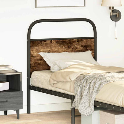 Testiera di Ricambio Rovere Fumo 75 cm in Acciaio e Legno Multistrato