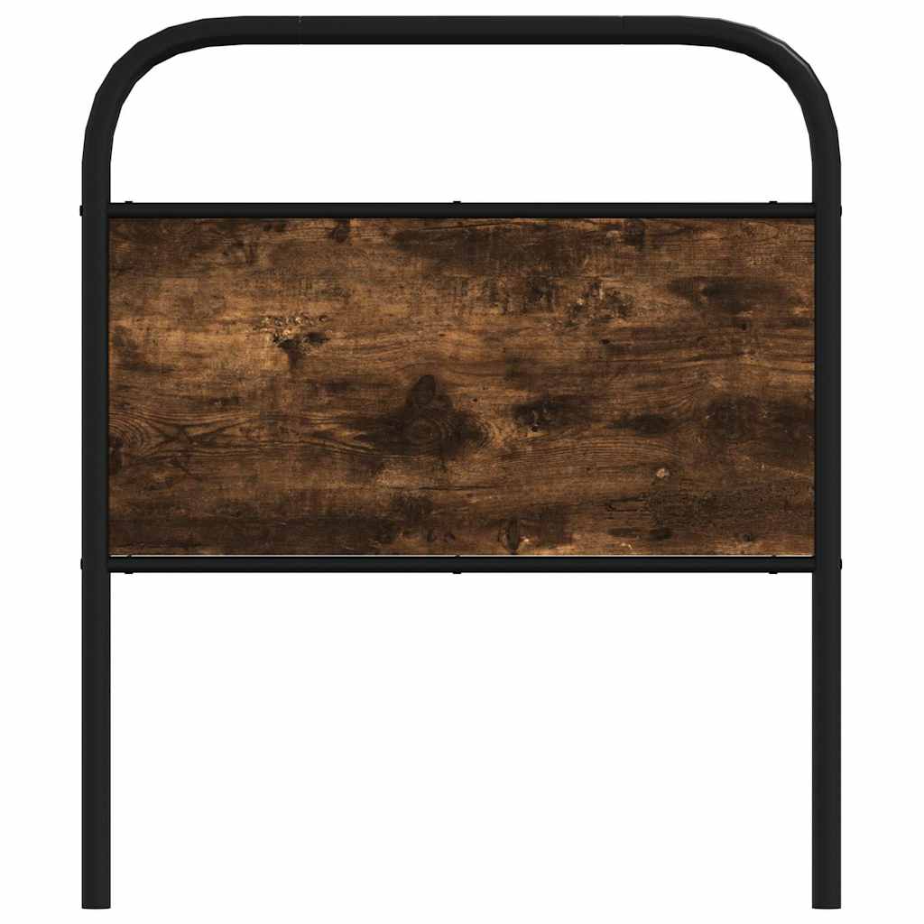 Testiera di Ricambio Rovere Fumo 75 cm in Acciaio e Legno Multistrato
