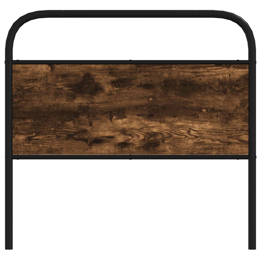 Testiera di Ricambio Rovere Fumo 90 cm in Acciaio e Legno Multistrato