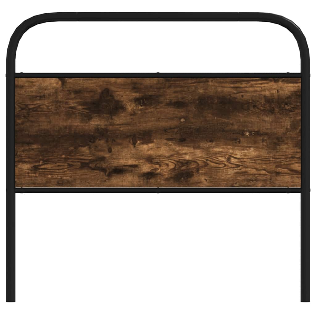 Testiera di Ricambio Rovere Fumo 100 cm in Acciaio e Legno Multistrato