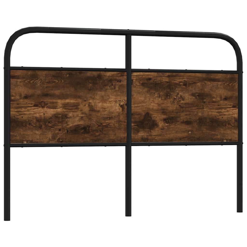 Testiera di Ricambio Rovere Fumo 120 cm in Acciaio e Legno Multistrato