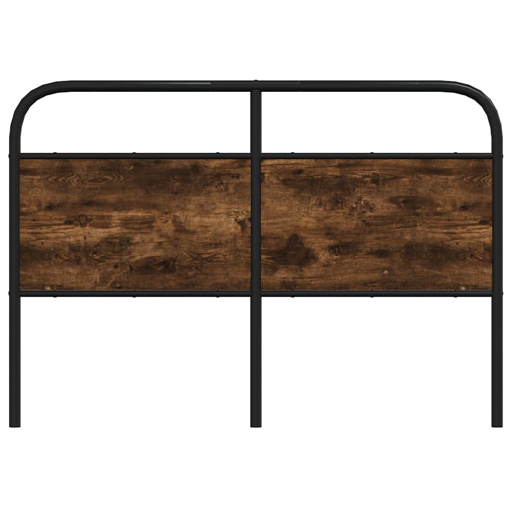 Testiera di Ricambio Rovere Fumo 120 cm in Acciaio e Legno Multistrato