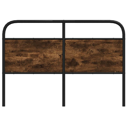 Testiera di Ricambio Rovere Fumo 140 cm in Acciaio e Legno Multistrato