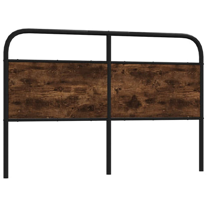 Testiera di Ricambio Rovere Fumo 160 cm in Acciaio e Legno Multistrato