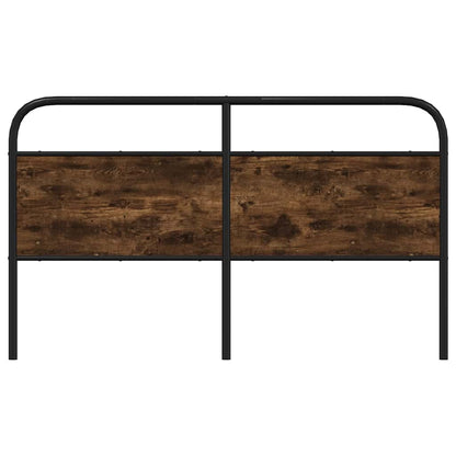 Testiera di Ricambio Rovere Fumo 160 cm in Acciaio e Legno Multistrato