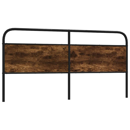 Testiera di Ricambio Rovere Fumo 180 cm in Acciaio e Legno Multistrato