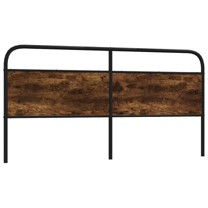 Testiera di Ricambio Rovere Fumo 190 cm in Acciaio e Legno Multistrato