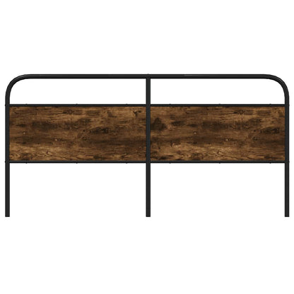 Testiera di Ricambio Rovere Fumo 200 cm in Acciaio e Legno Multistrato