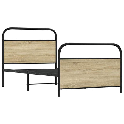 Giroletto senza Materasso Rovere Sonoma 100x190cm in Truciolato