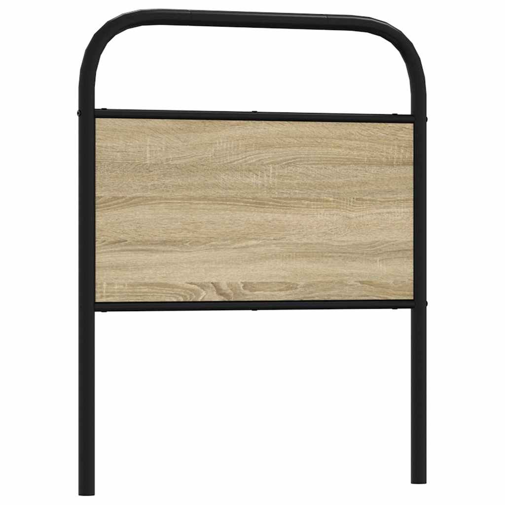 Testiera di Ricambio Rovere Sonoma 80 cm in Acciaio e Legno Multistrato