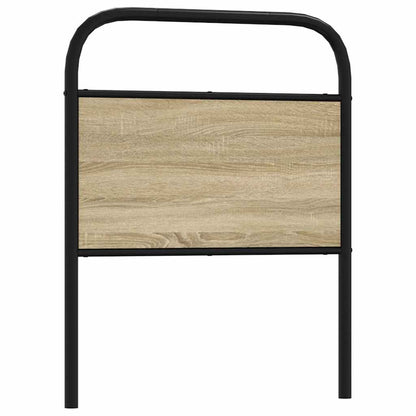 Testiera di Ricambio Rovere Sonoma 80 cm in Acciaio e Legno Multistrato