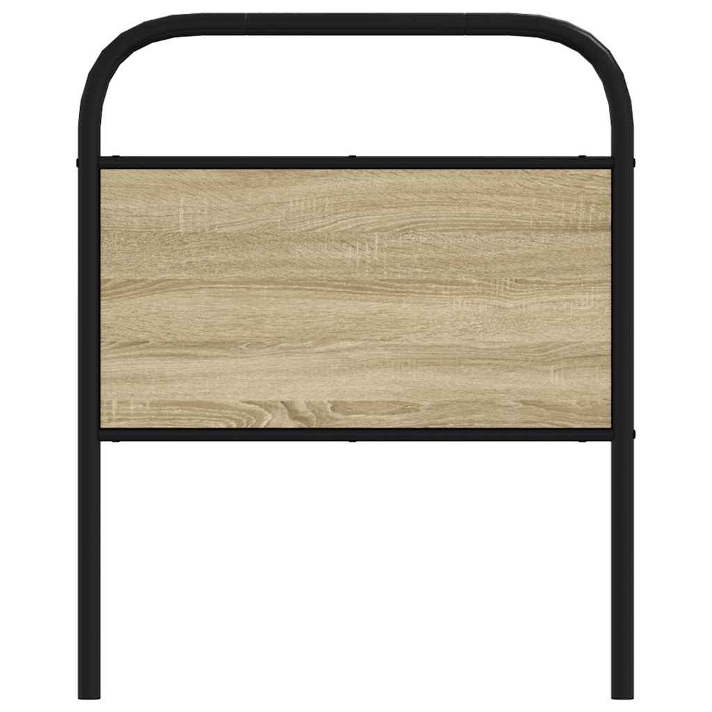 Testiera di Ricambio Rovere Sonoma 80 cm in Acciaio e Legno Multistrato