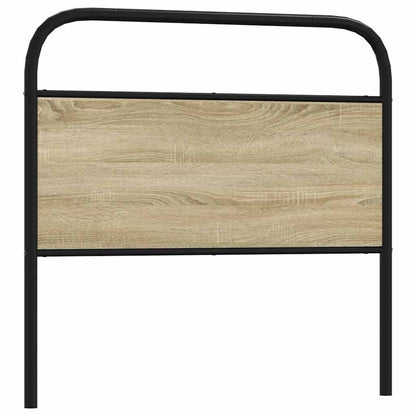 Testiera di Ricambio Rovere Sonoma 90 cm in Acciaio e Legno Multistrato