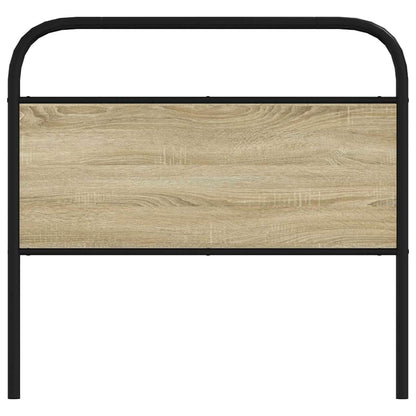 Testiera di Ricambio Rovere Sonoma 90 cm in Acciaio e Legno Multistrato