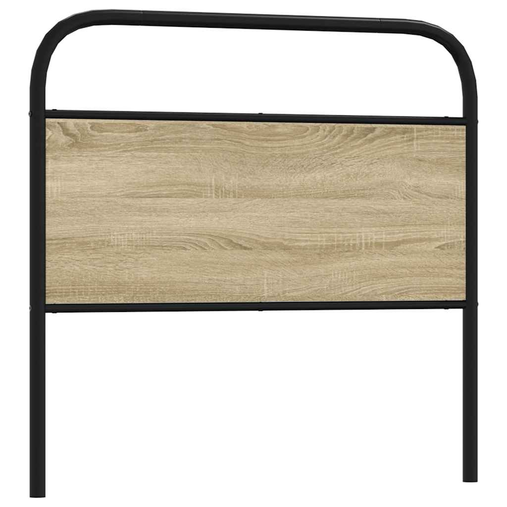 Testiera di Ricambio Rovere Sonoma 100 cm in Acciaio e Legno Multistrato