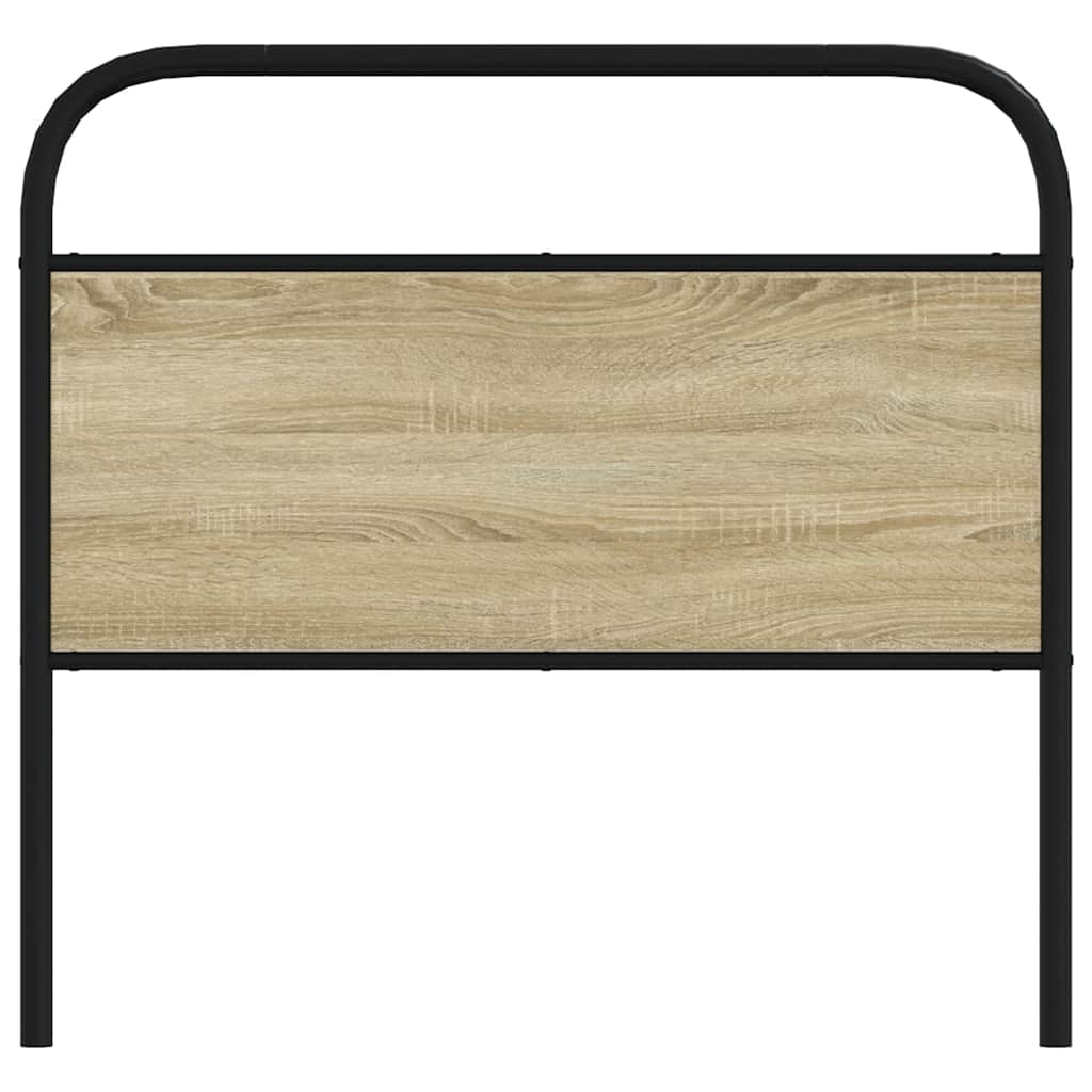 Testiera di Ricambio Rovere Sonoma 100 cm in Acciaio e Legno Multistrato