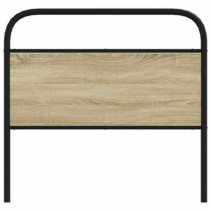 Testiera di Ricambio Rovere Sonoma 107 cm in Acciaio e Legno Multistrato