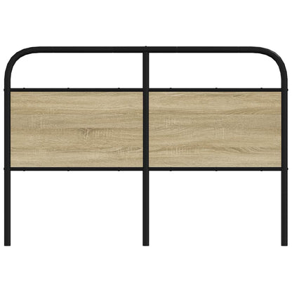 Testiera di Ricambio Rovere Sonoma 135 cm in Acciaio e Legno Multistrato