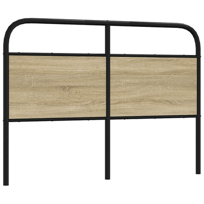 Testiera Rovere Sonoma 140 cm in Acciaio e Legno Multistrato