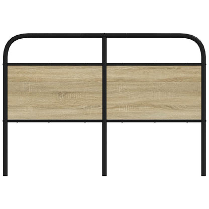 Testiera Rovere Sonoma 140 cm in Acciaio e Legno Multistrato