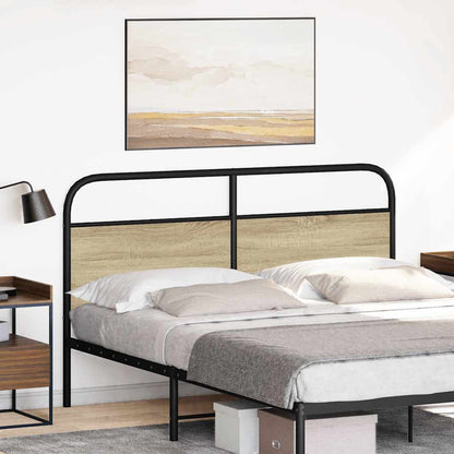 Testiera di Ricambio Rovere Sonoma 150 cm in Acciaio e Legno Multistrato