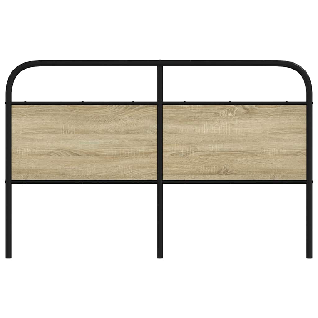 Testiera di Ricambio Rovere Sonoma 150 cm in Acciaio e Legno Multistrato