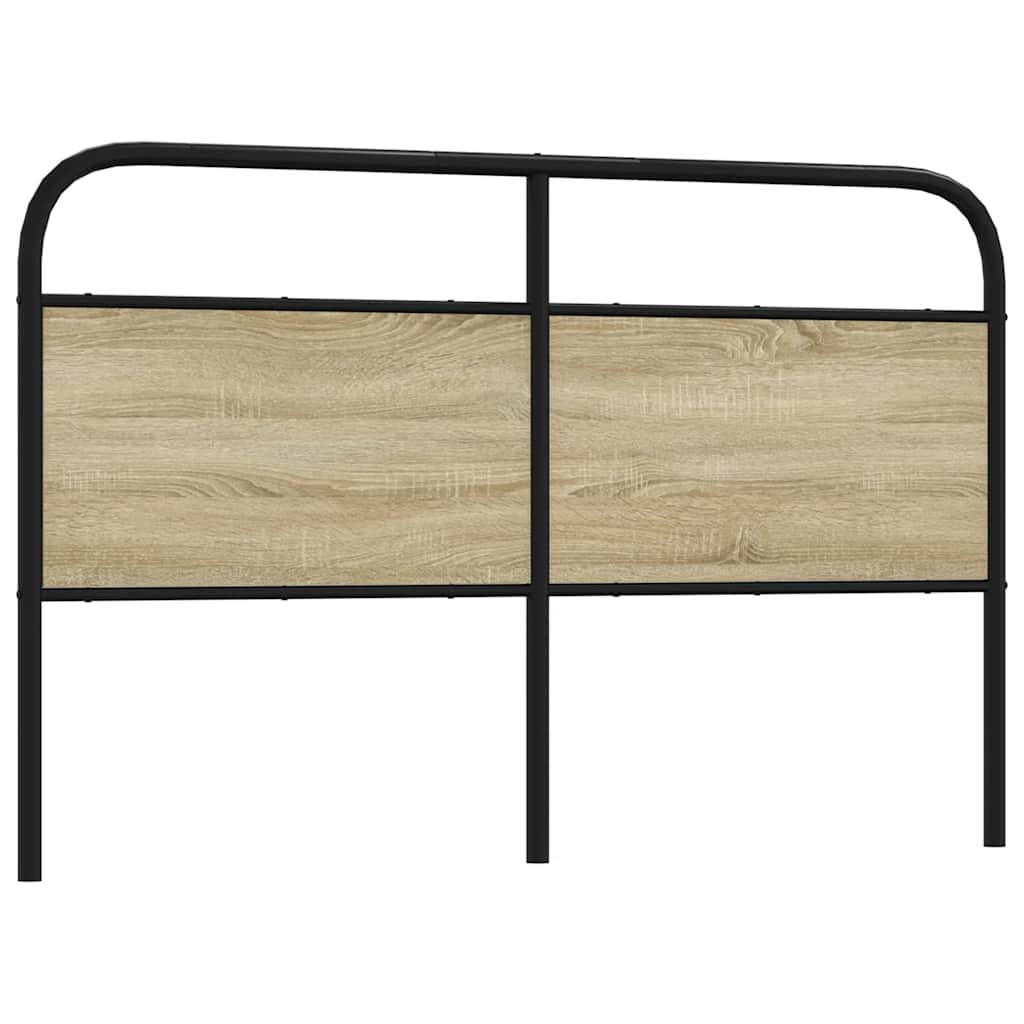 Testiera di Ricambio Rovere Sonoma 160 cm in Acciaio e Legno Multistrato