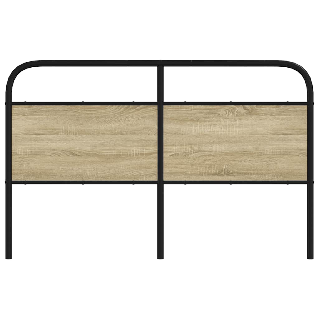 Testiera di Ricambio Rovere Sonoma 160 cm in Acciaio e Legno Multistrato