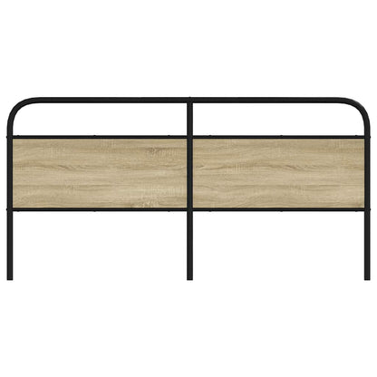 Testiera di Ricambio Rovere Sonoma 180 cm in Acciaio e Legno Multistrato