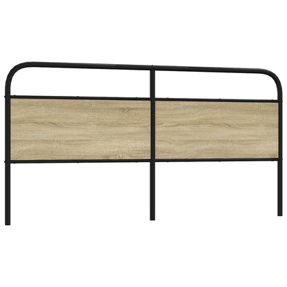 Testiera di Ricambio Rovere Sonoma 190 cm in Acciaio e Legno Multistrato