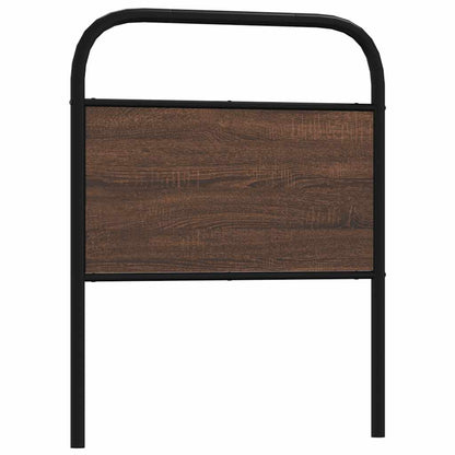 Testiera di Ricambio Rovere Marrone 75 cm in Acciaio e Truciolato