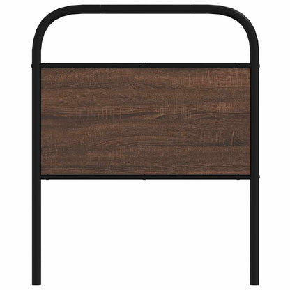 Testiera di Ricambio Rovere Marrone 75 cm in Acciaio e Truciolato