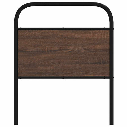 Testiera di Ricambio Rovere Marrone 80 cm in Acciaio e Truciolato