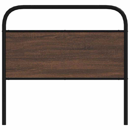 Testiera di Ricambio Rovere Marrone 90 cm in Acciaio e Truciolato