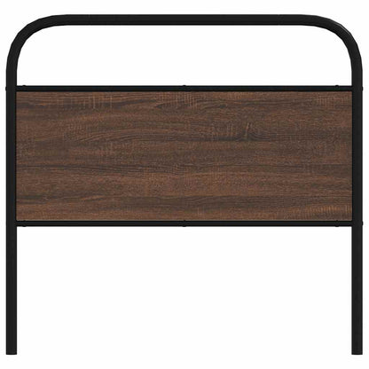 Testiera di Ricambio Rovere Marrone 100 cm in Acciaio e Truciolato