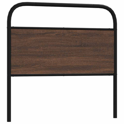 Testiera di Ricambio Rovere Marrone 107 cm in Acciaio e Truciolato