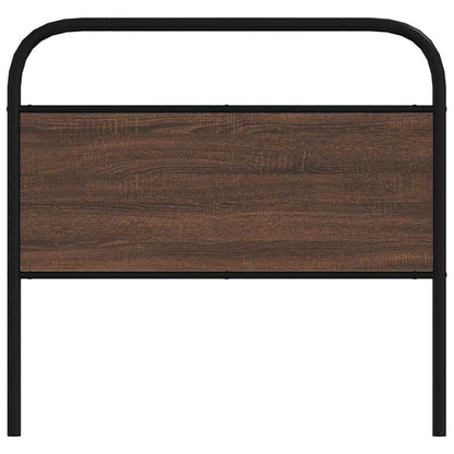 Testiera di Ricambio Rovere Marrone 107 cm in Acciaio e Truciolato