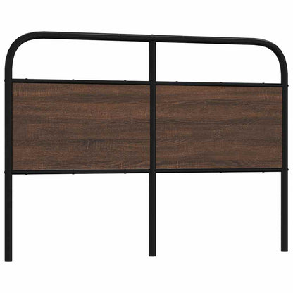 Testiera di Ricambio Rovere Marrone 135 cm in Acciaio e Truciolato