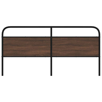 Testiera di Ricambio Rovere Marrone 190 cm in Acciaio e Truciolato