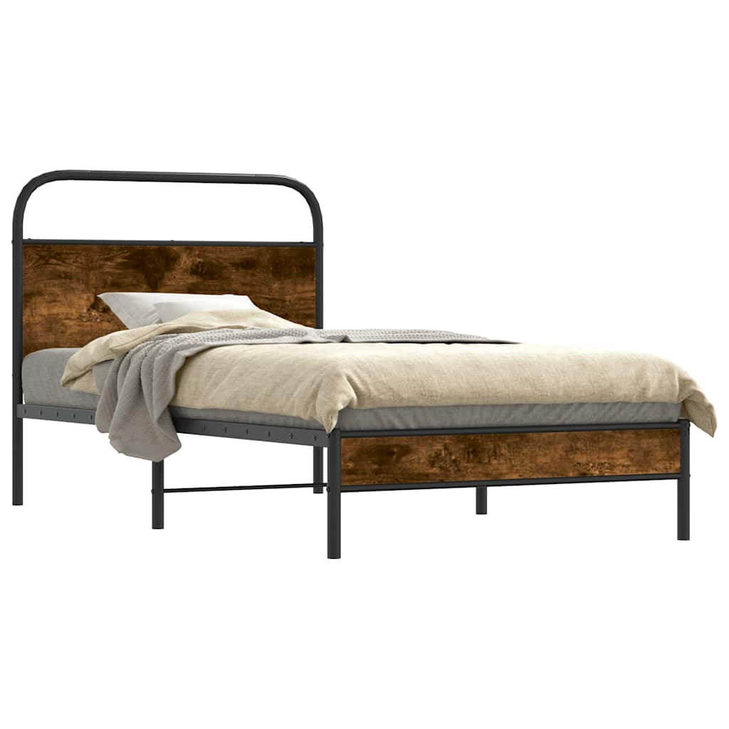 Giroletto senza Materasso Rovere Fumo 107x203 cm in Truciolato