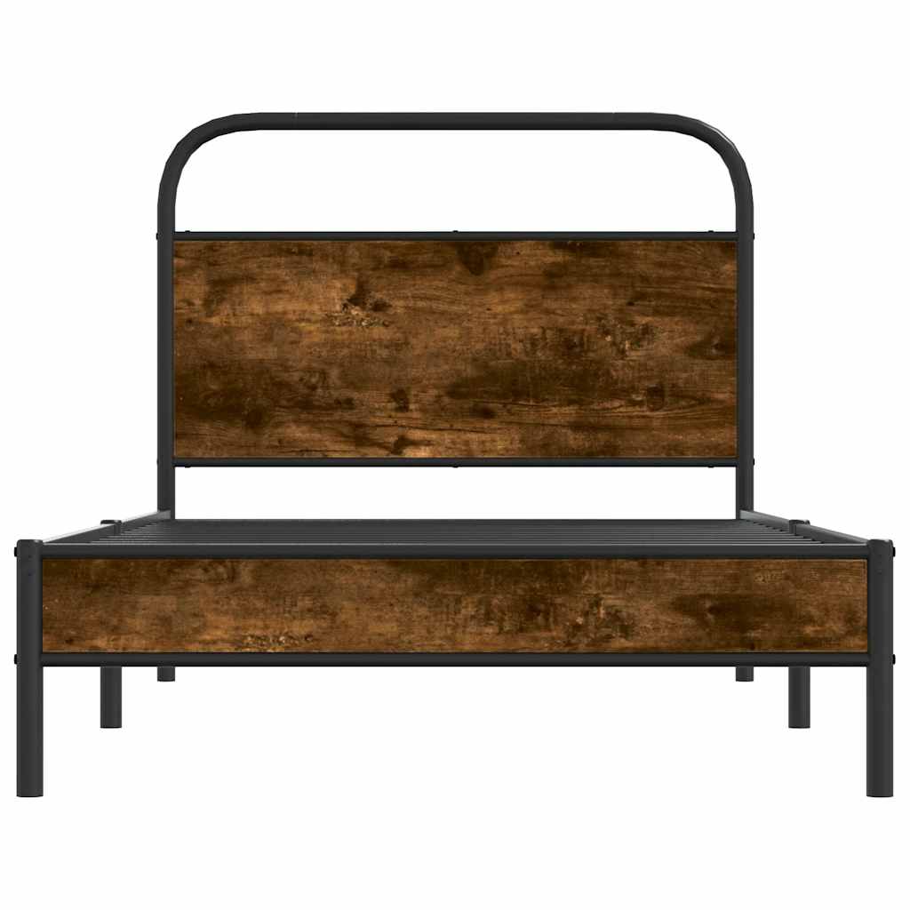 Giroletto senza Materasso Rovere Fumo 107x203 cm in Truciolato